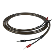 EpicX speaker cables terminated with ChordOhmic 4mm banana connectors and trousers.