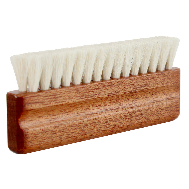 Goka R32B vinyl records Sapele wood cleaning brush with goat hair