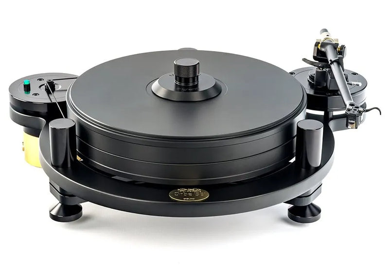 Michell Orbe SE Turntable, black finish, front view