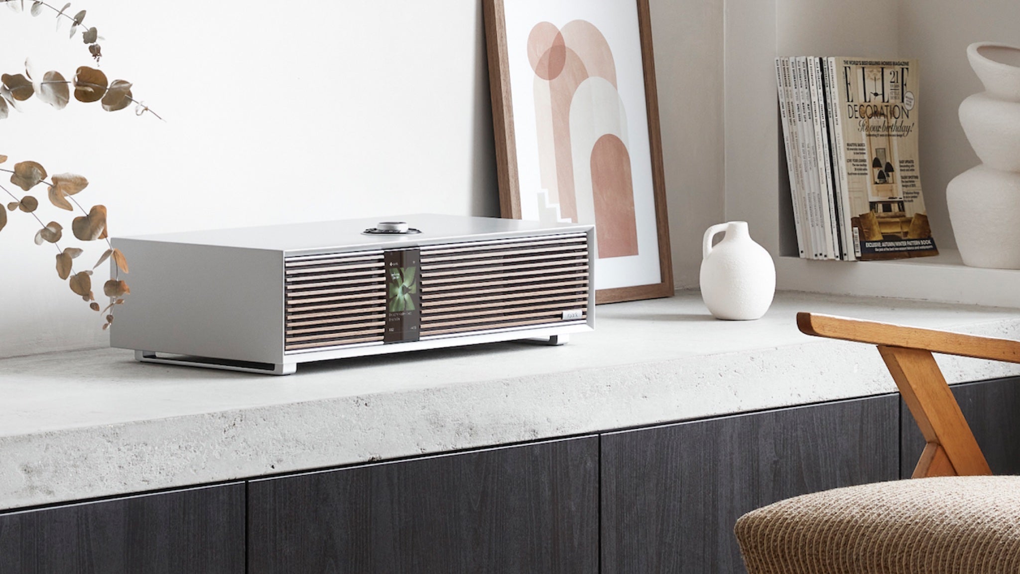 Ruark R410 soft grey lifestyle