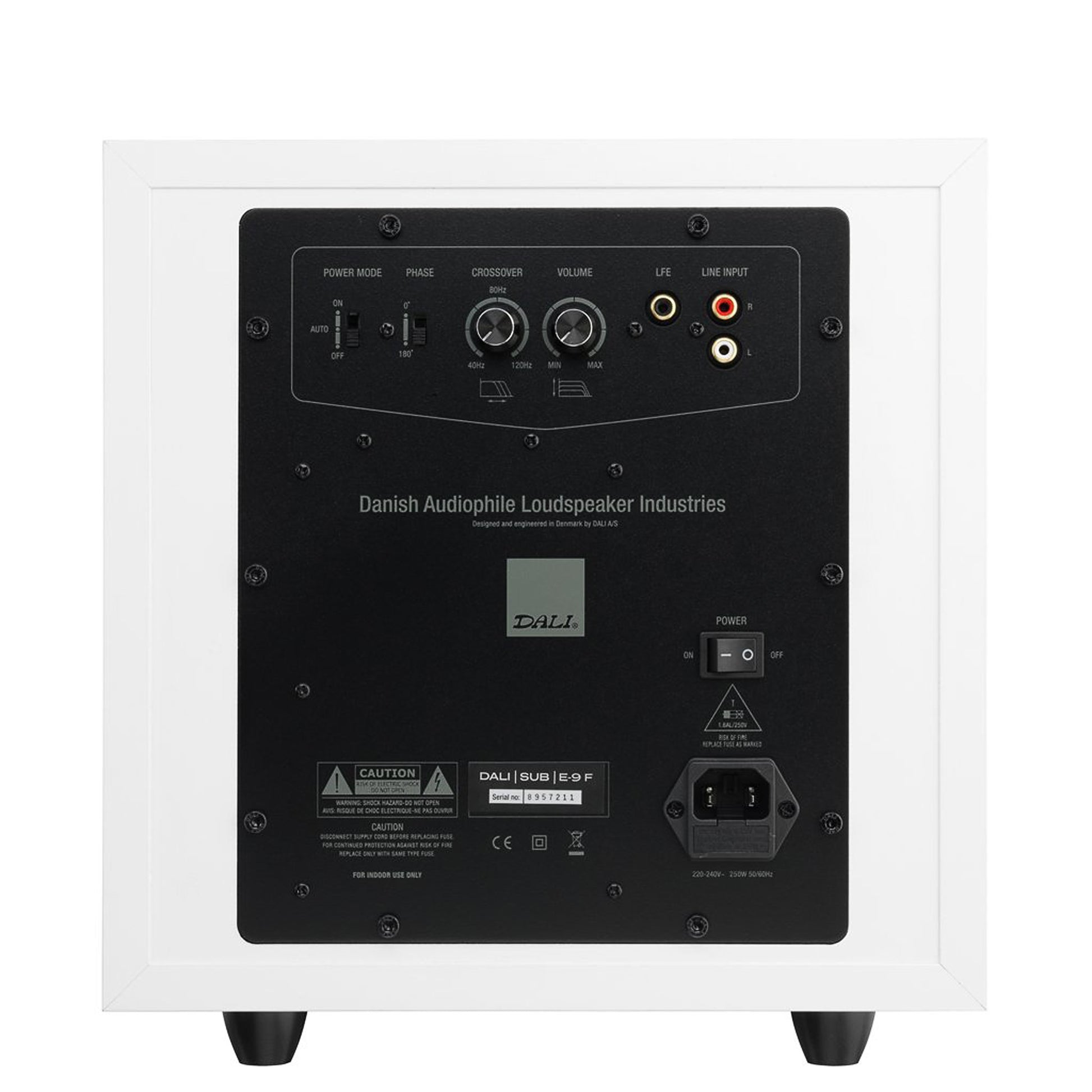 Dali, Dali Montreal, Dali Art et Son, Dali Sub E-9F review, Dali Subwoofer, WHATHIFI Dali Sub E-9F, DALI Subwoofer North America, DALI Subwoofer CANADA, Dali, Dali Sub E-9F white 