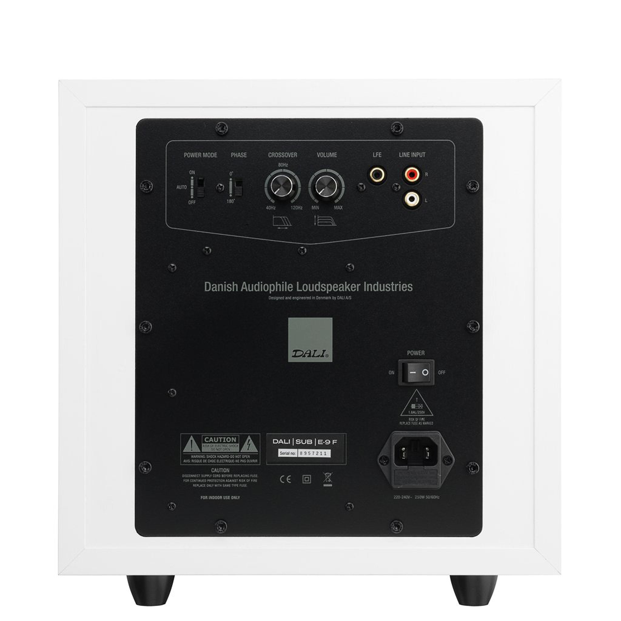 Dali, Dali Montreal, Dali Art et Son, Dali Sub E-9F review, Dali Subwoofer, WHATHIFI Dali Sub E-9F, DALI Subwoofer North America, DALI Subwoofer CANADA, Dali, Dali Sub E-9F white 
