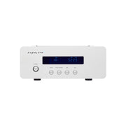 Exposure XMCD CD player is a half chassis, award winning component that can be operated as a player using the internal DAC via analogue outputs or a transport via the high resolution BNC or optical outputs. Made in England, the top-loading mechanism includes a machined magnetic clamp which holds the CD flat to reduce errors.