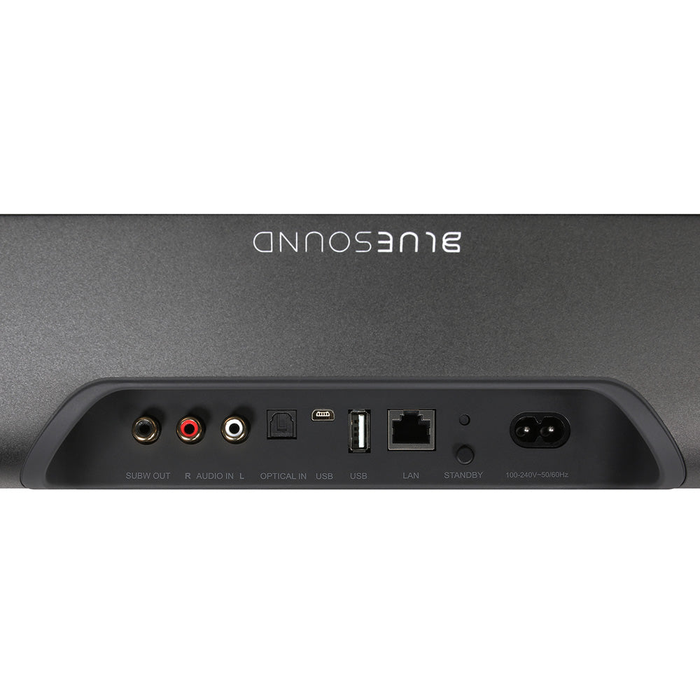 BlueSound Pulse SoundBar 2i, Bluesound Soundbar, bluetooth soundbar, hi-fi soundbar, gift for music lovers, bluesound speakers canada, bluesound speakers usa, bluesound Quebec, Bluesound Soundbar 2i  black