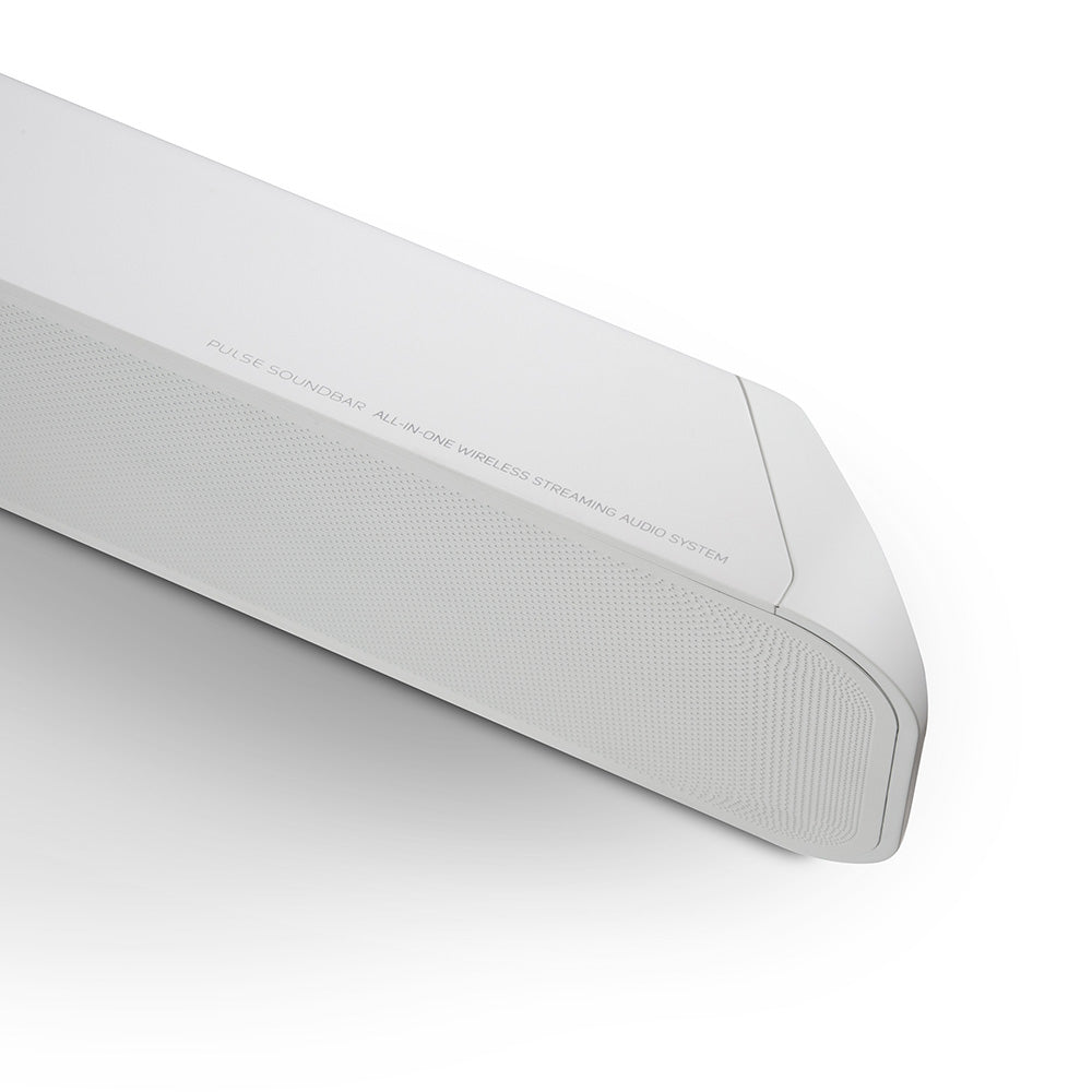 BlueSound Pulse SoundBar 2i, Bluesound Soundbar, bluetooth soundbar, hi-fi soundbar, gift for music lovers, bluesound speakers canada, bluesound speakers usa, bluesound Quebec, Bluesound Soundbar 2i  white
