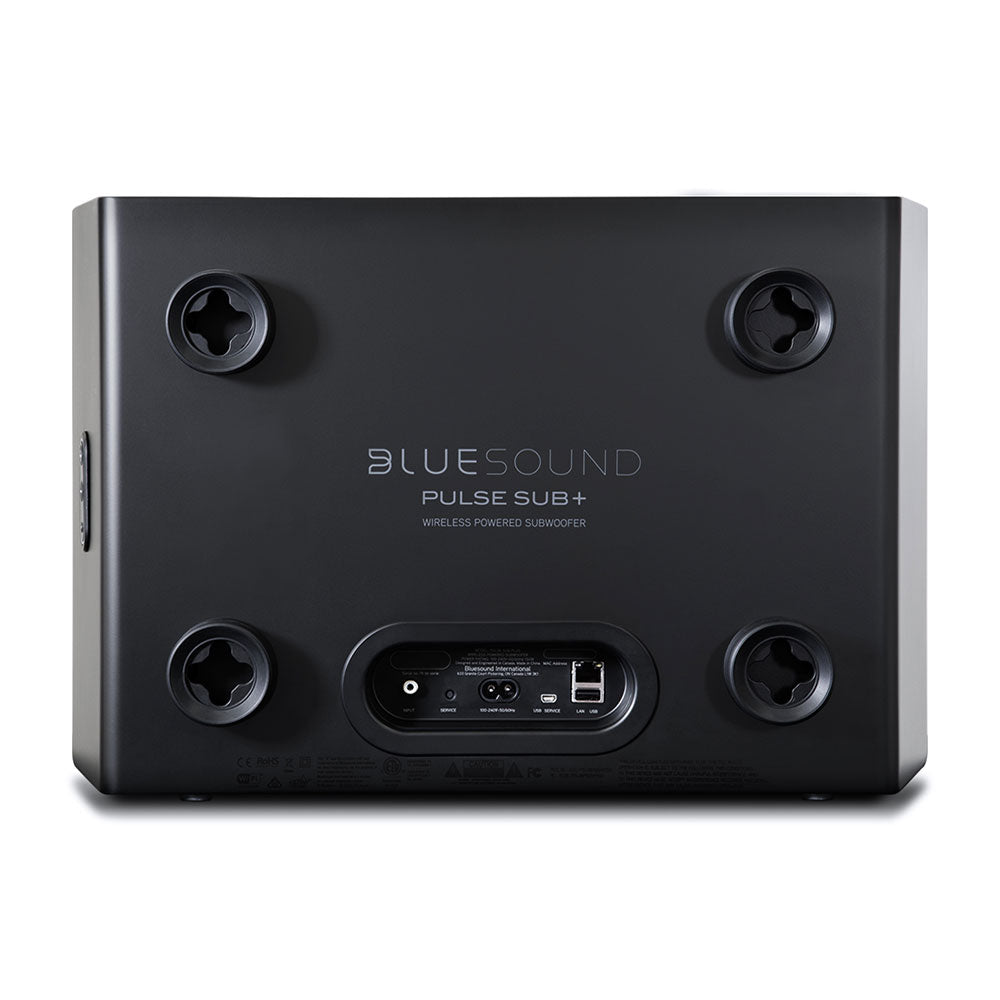 BlueSound PULSE SUB +, bluesound subwoofer, bluesound pulse sub + subwoofer, is a subwoofer necessary ?, PULSE SUB + review, bluesound speakers canada, bluesound speakers usa, wireless subwoofers, BlueSound PULSE SUB + black