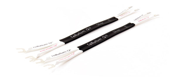 Tellurium Q Silver II Jumper Cables (Spade to Banana) (pair)