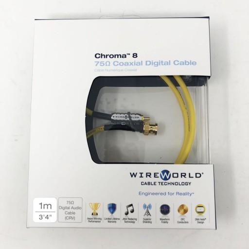wireworld cables, wireworld coaxial chroma CRV, CRV cable, coaxial cables, what is a coaxial cables, coax cables online, coaxial cables reviews, montreal audio, speaker cables montreal, rca to rca cables, rca cables, wireworld chroma 8