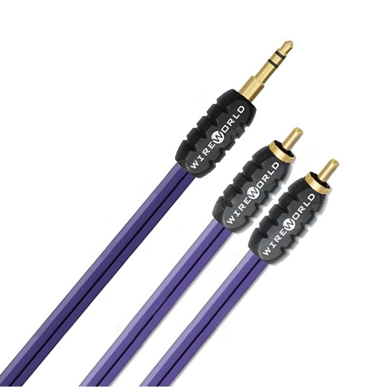 wireworld cables, wireworld PULSE cable, speaker cables, best speaker cable, affordable speaker cables, best cables for hifi speakers, mini jack to rca, 3.5mm to 2 rca, jack to rca